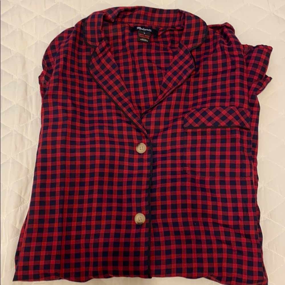 Madewell Women’s Plaid Night Gown size S